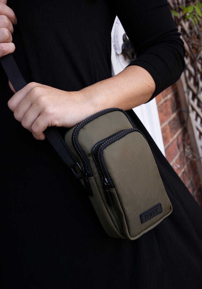 Khaki Phone Pocket Bag