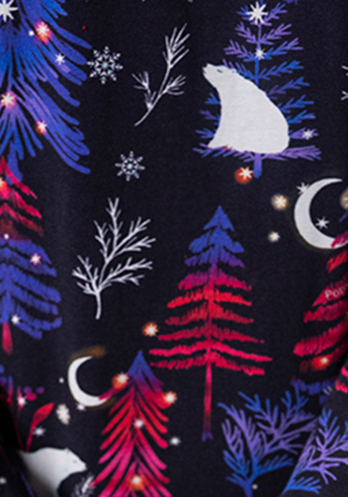 Lexith Polar Bear Print Nightshirt