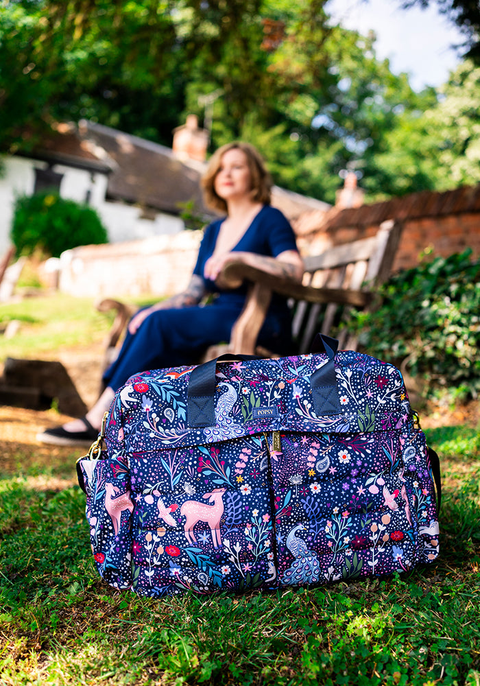 Fourth angle of Magical Woodland Print Holdall