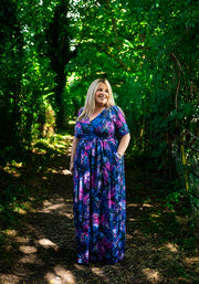 Josephina Butterfly Print Maxi Dress
