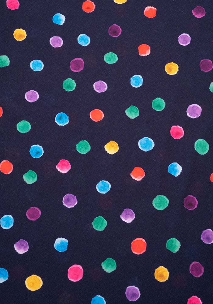 Second angle of Sima Multicoloured Spot Print Jersey Dress