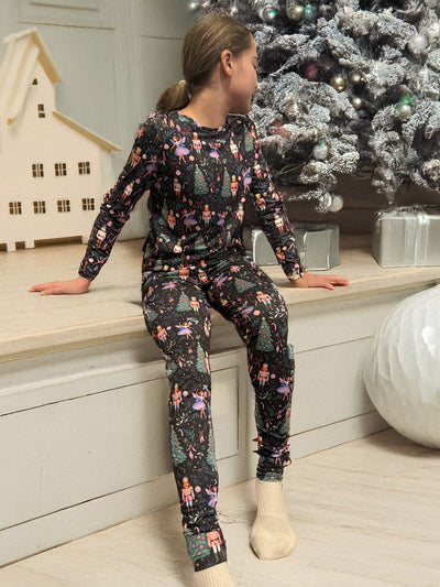 Children's Ballerina & Nutcracker Print Pyjama Set (Shelbie)