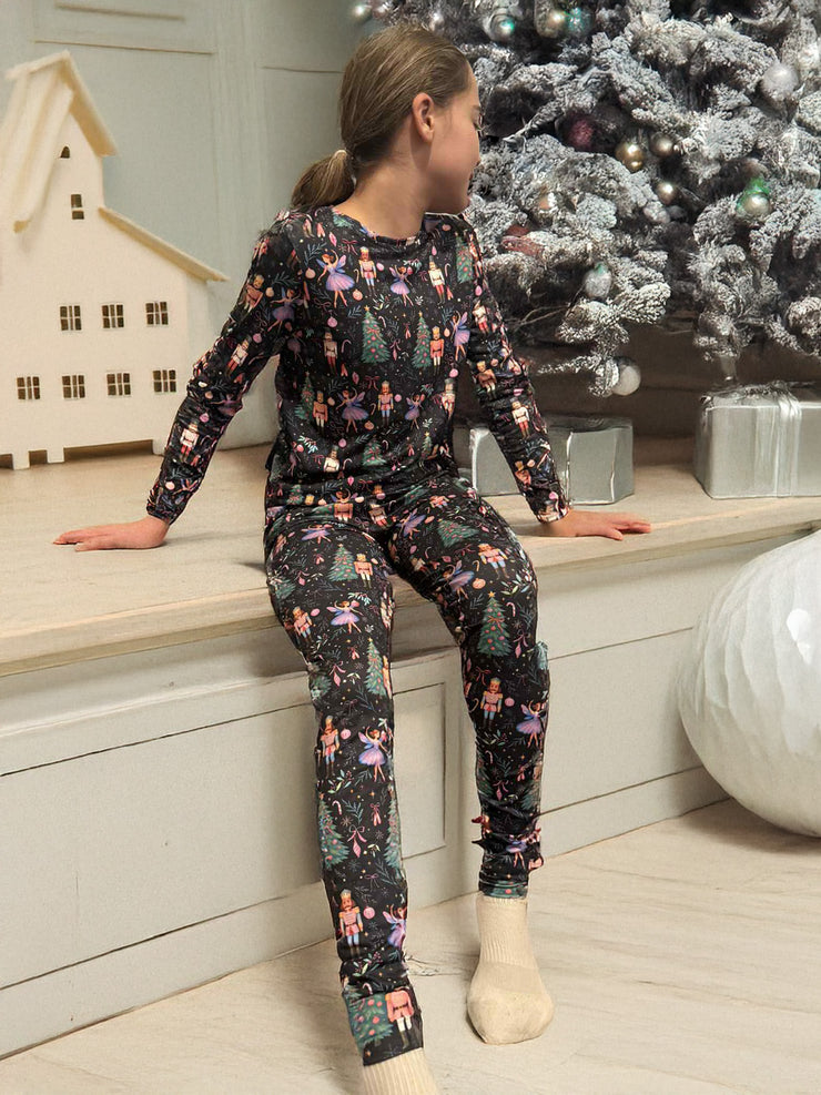 Children's Ballerina & Nutcracker Print Pyjama Set (Shelbie)