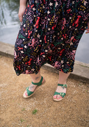 Galena Octopus Print Viscose Midi Dress