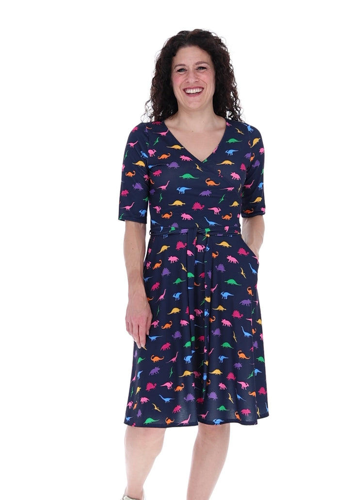 Eli Miniature Dinosaur Print Dress