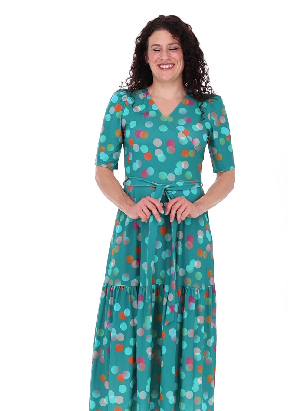 Ginnie Ombre Spot Print Midaxi Dress
