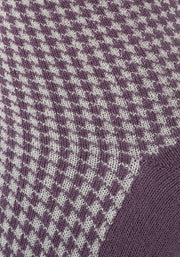 Lilac Check Sparkle Socks