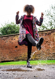 Garden Rainbow Print Popsy Coat