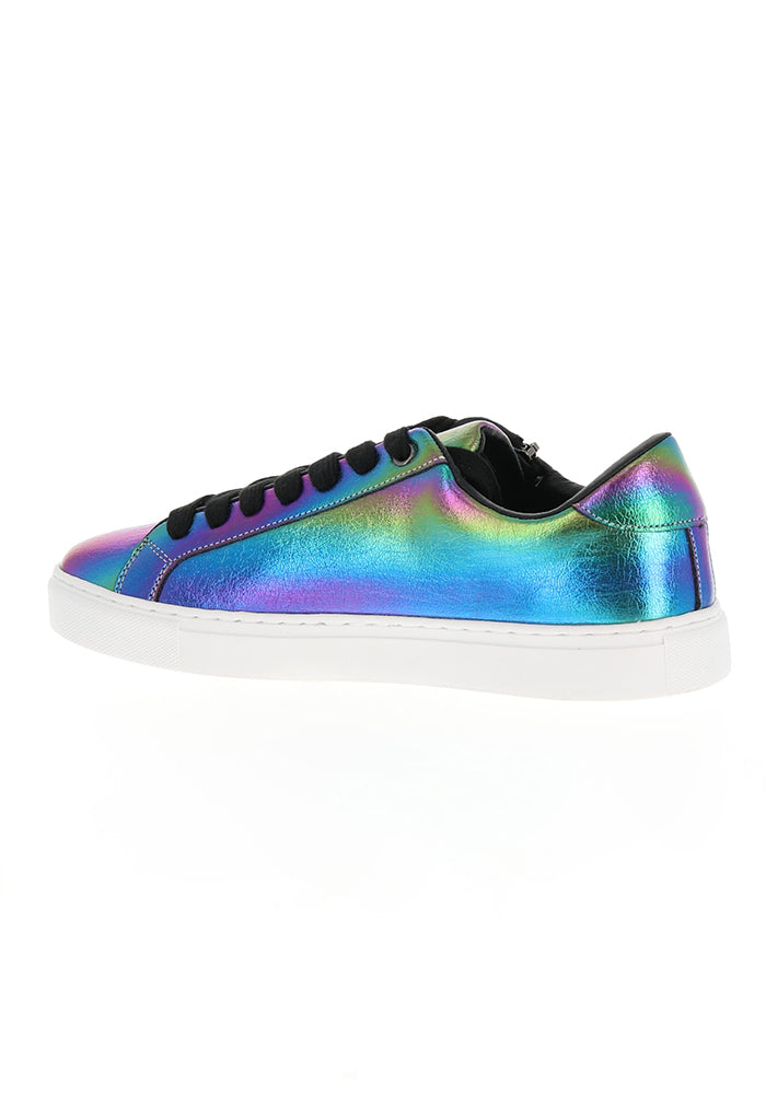 Fourth angle of Metallic Rainbow Zip Trainers