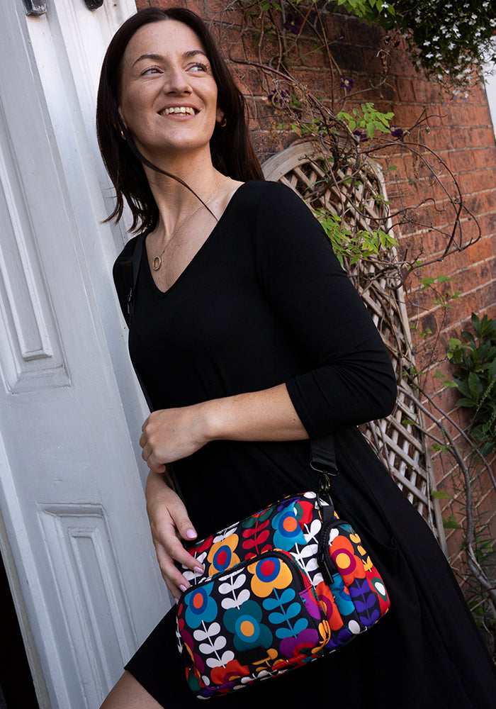 Retro Flower Cross Body Bag