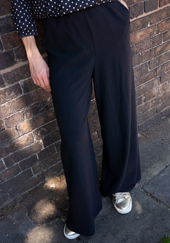 Sia Black Full Length Trousers
