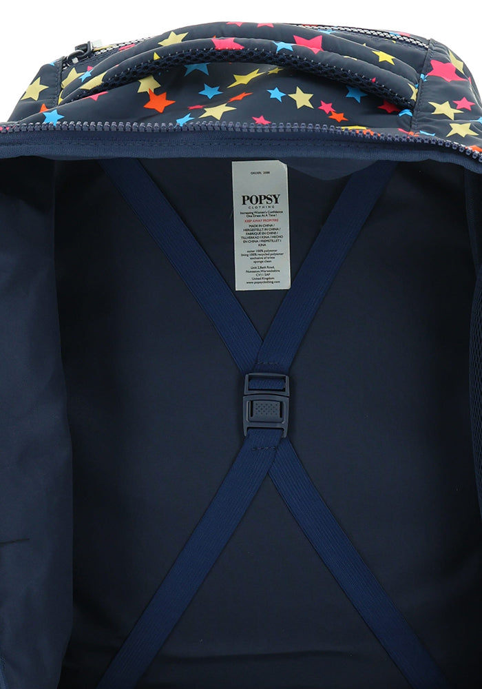Navy Stars Print Cabin Bag