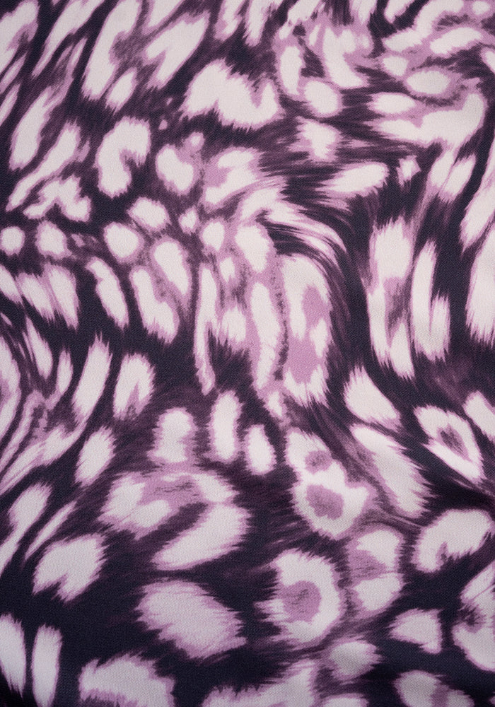 Sammie Mulberry Animal Skin Print Midi Dress