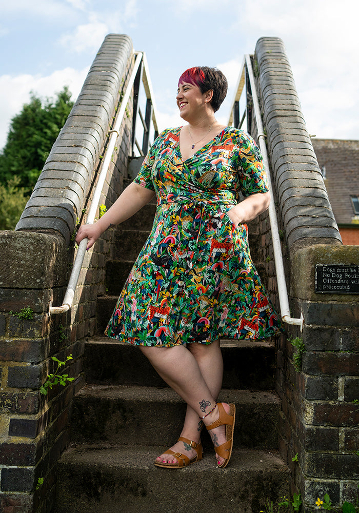 Santos Tiger Print Viscose Dress