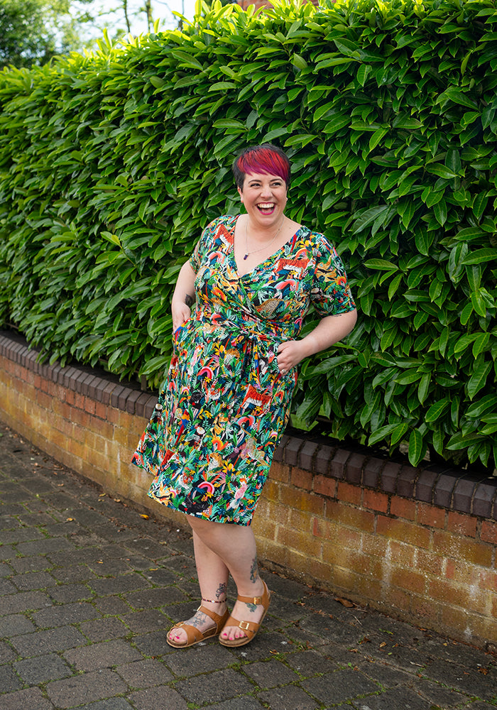 Santos Tiger Print Viscose Dress