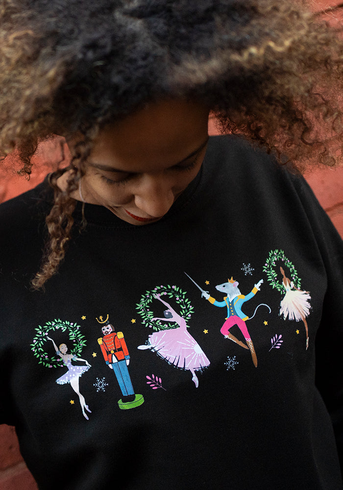 Nutcracker Print Sweatshirt