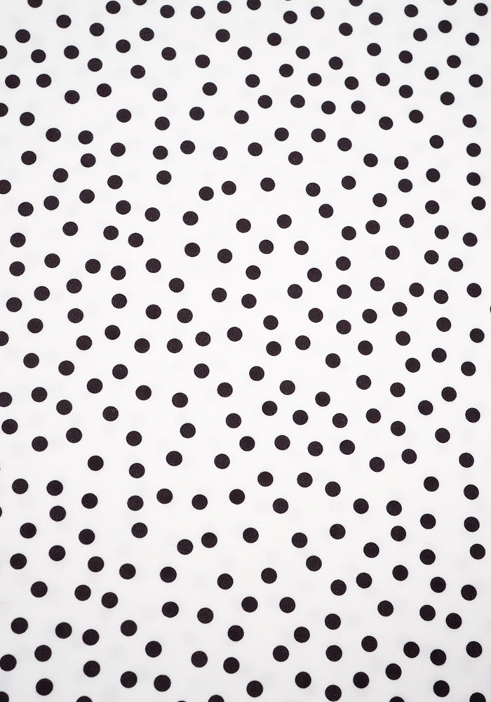 Second angle of Aurea Mono Polka Dot Print Jersey Midi Dress