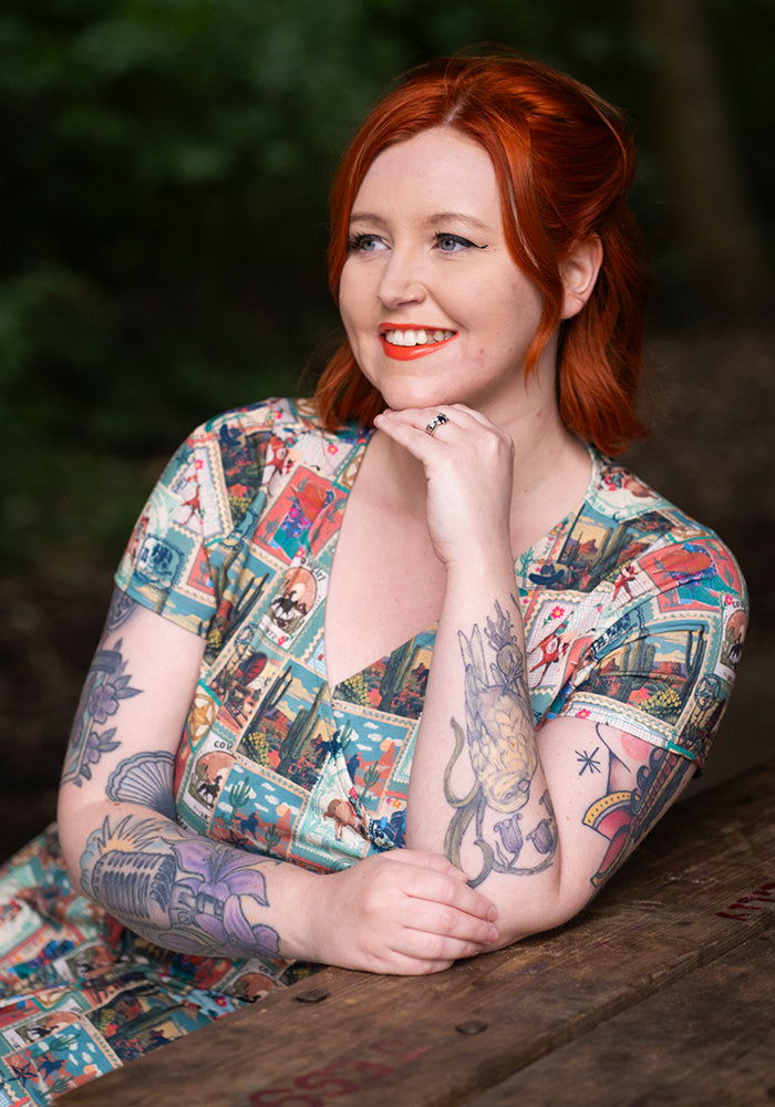 Wyatt Wild West Print Dress