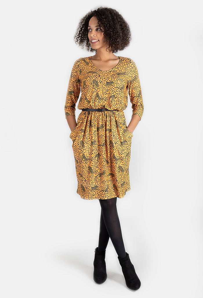 Leona Leopard Print Dress