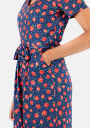 Shannon Strawberry Print Culotte Jumpsuit