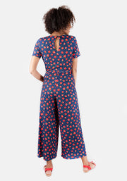 Shannon Strawberry Print Culotte Jumpsuit