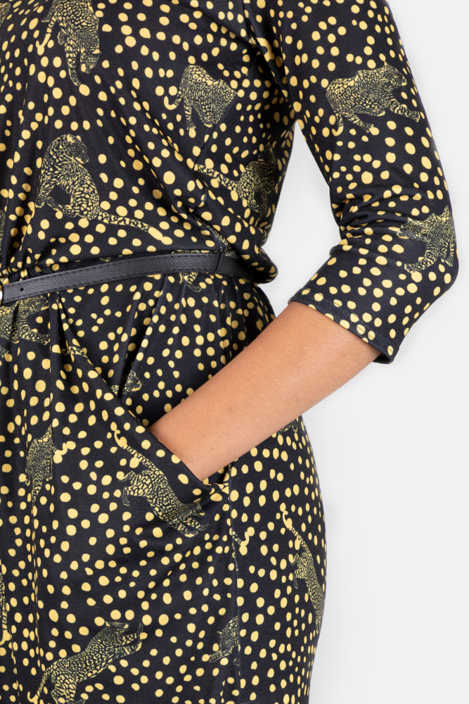 Laura Leopard Print Dress
