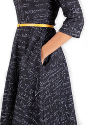 Jemma Equations Print Dress