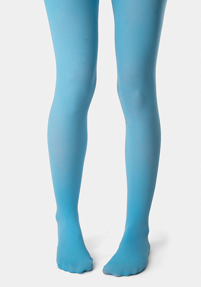 Second angle of 50 Denier Premium Tights (Powder Blue)