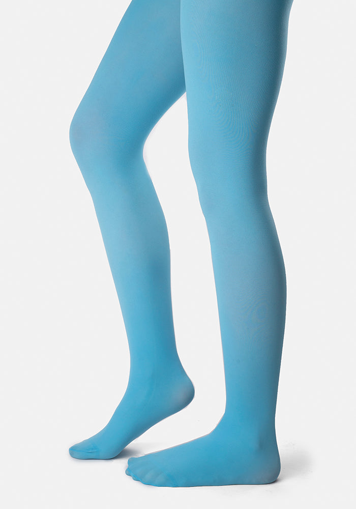Front view of 50 Denier Premium Tights (Powder Blue)