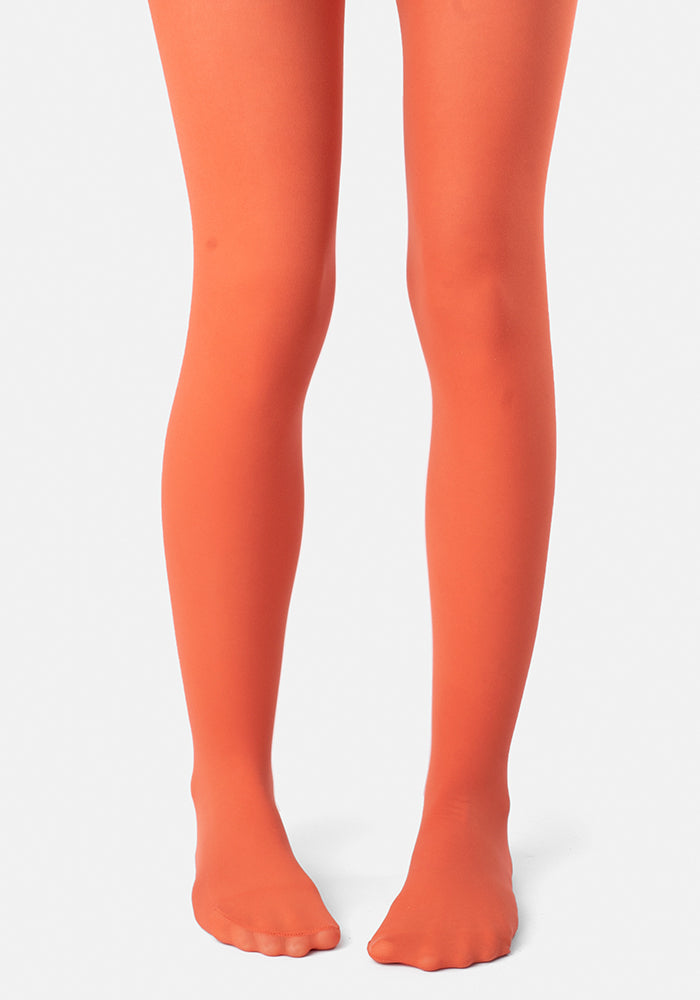 Second angle of 50 Denier Premium Tights (Pumpkin)