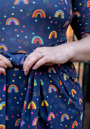 Dima Rainbow Print Dress