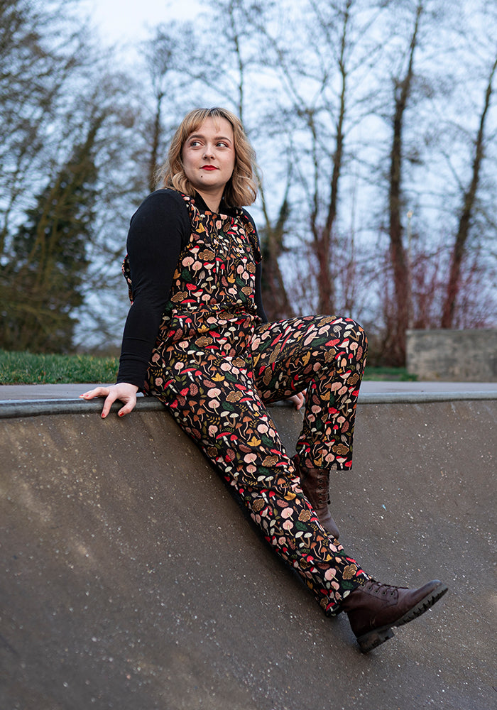 Jordan Mushroom & Toadstool Print Dungaree