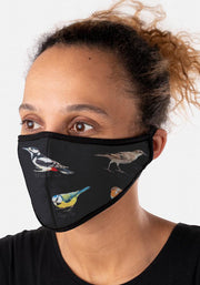 3 Layer Bird Print Reversible Face Cover (Brooke)