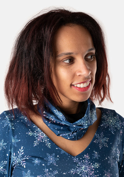 Arna Snowflake Print Reversible Popover
