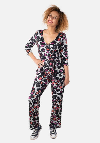 Abby Animal Print Loungewear Jumpsuit