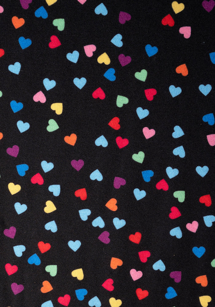 Abida Mini Heart Print Culotte Jumpsuit