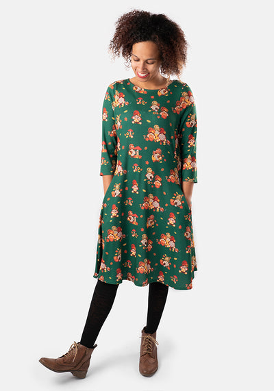 Adva Gonk Print Dress
