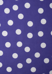 Alaina Purple Spot Print Trapeze Dress