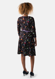 Albert Science Print Dress
