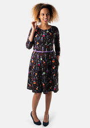 Albert Science Print Dress