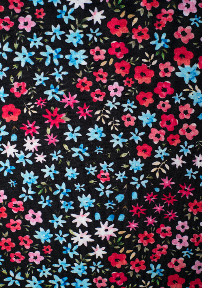Aleeza Multi Coloured Floral Print Culotte Jumpsuit