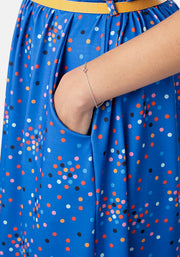Alexia Cluster Spot Print Midi Dress