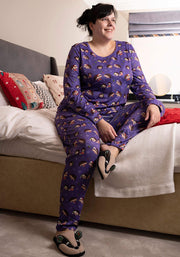 Alvie Christmas Hedgehogs Print Pyjamas Set