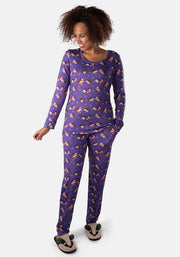 Alvie Christmas Hedgehogs Print Pyjamas Set