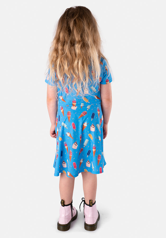 Children's Ice Cream Print Dress (Ambrosia)