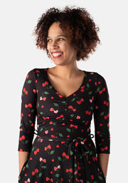 Anastasia Cherry Heart Print Dress