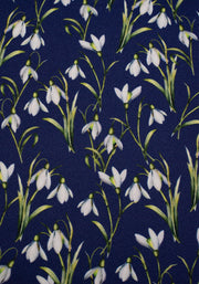 Anna Navy Snowdrop Floral Print Dress