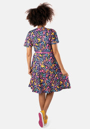 Annalise Painted Strawberry Print Dress
