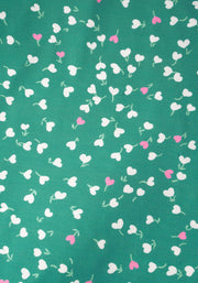 Arika Green Ditsy Heart Print Dress