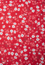 Ashley Red White & Blue Ditsy Floral Print Dress